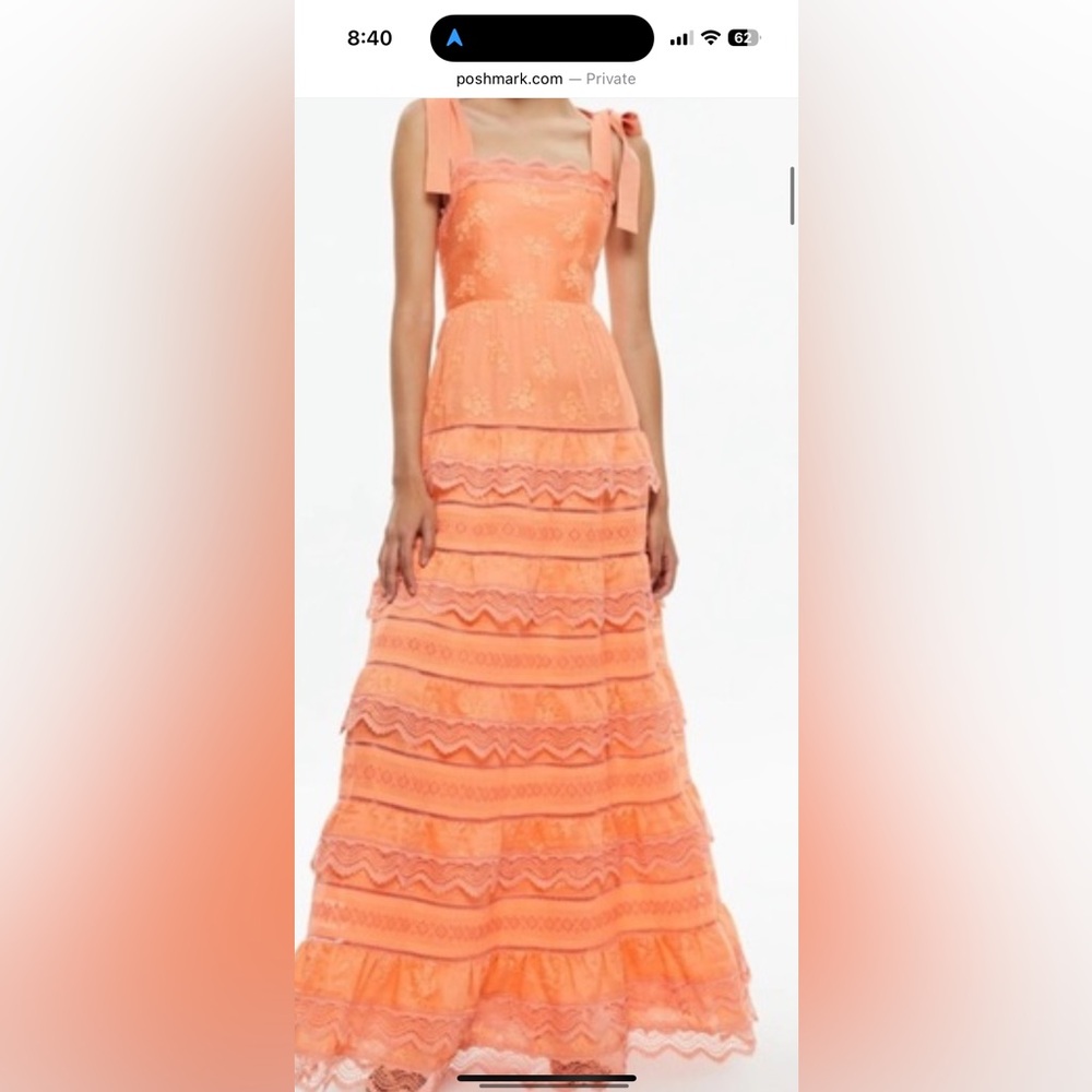 Gorgeous orange alice and Olivia dress